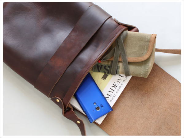 FERNAND LEATHER - KELLY POUCH /LARGE *BROWN | Going!Coming!